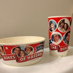 1981 Dukes of Hazzard Bowl and Cup Set